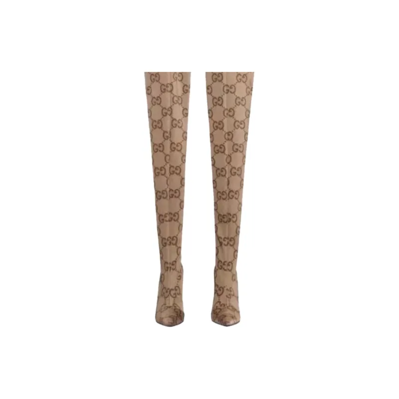 GUCCI X Balenciaga The Hacker Project Maxi Gg Pantaleggings Beige/Ebony-1