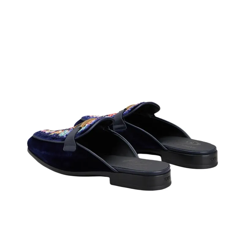 Rahul Mishra x TOD'S Timeless Wrap-toe Slippers Men's Blue-3
