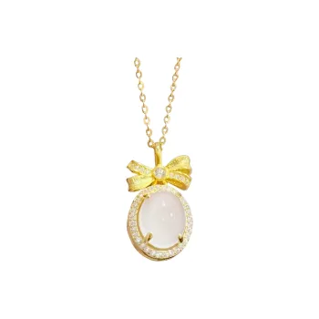Fengyun Pavilion Chalcedony Necklaces Women's