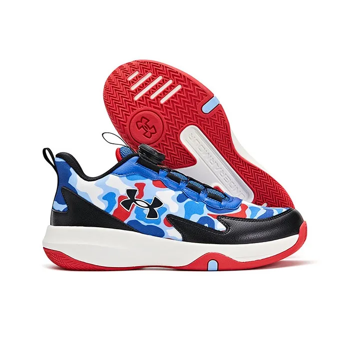 Under Armour Slip Resistant, Abrasion Resistant, Breathable Low Top Children's Basketball Shoes Unisex-12
