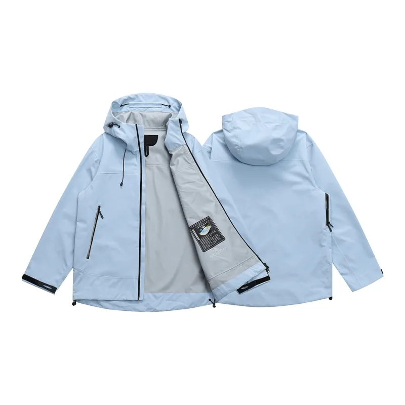 LIVINGTOWN Warm Breathable Water Resistant Windproof Windbreaker Jacket Unisex-5