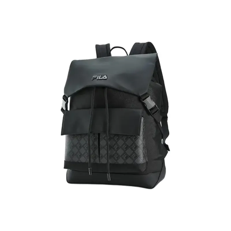FILA Fabric Backpack Regular Unisex Black-2