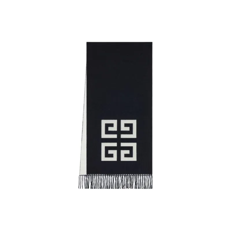Givenchy 4G Motif Fringed Scarf-2