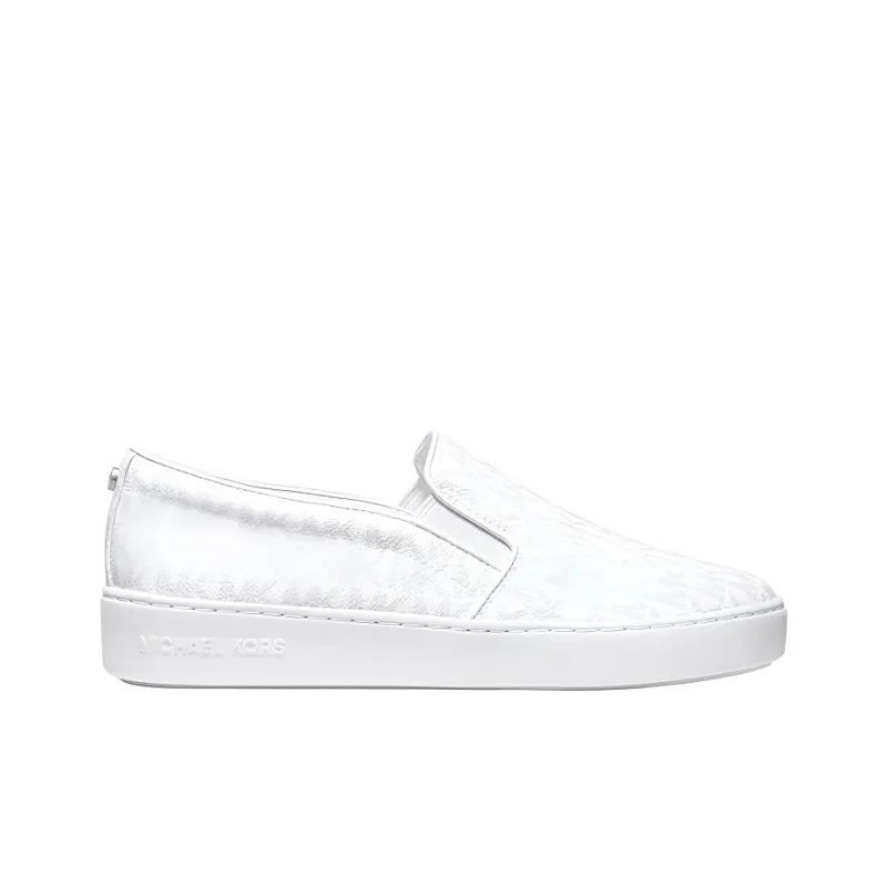 MICHAEL KORS Keaton Low-Top Stylish Skateboarding Shoes Women's Bright White-1