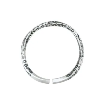 Ascending S999 Fine Silver Bangles Unisex