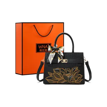 Vigno Synthetic Leather Handbag One Shoulder Crossbody Regular Women's Black