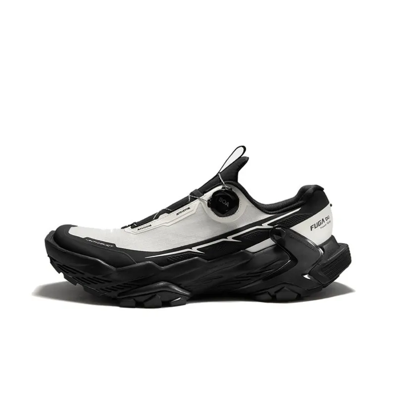KAILAS FUGA DU BOA Running Shoes Men Low Top Cloud White Metallic Silver/Ink Black-5
