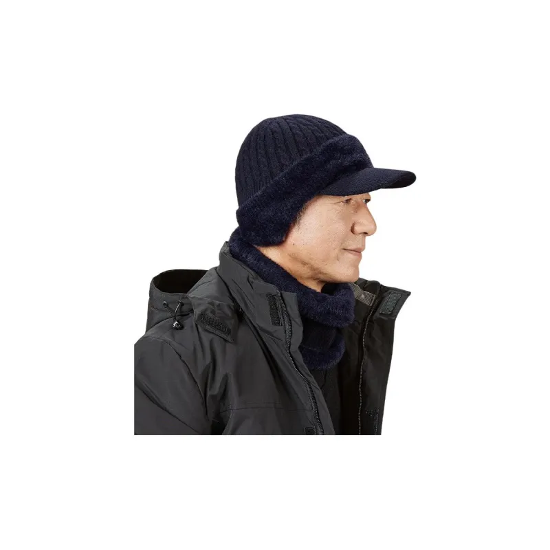 H YXIANG Sheep Wool Beanies Men's-12