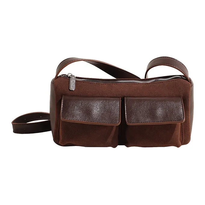 Morellybear Suede Crossbody Bag Regular Women's Multicolor-1