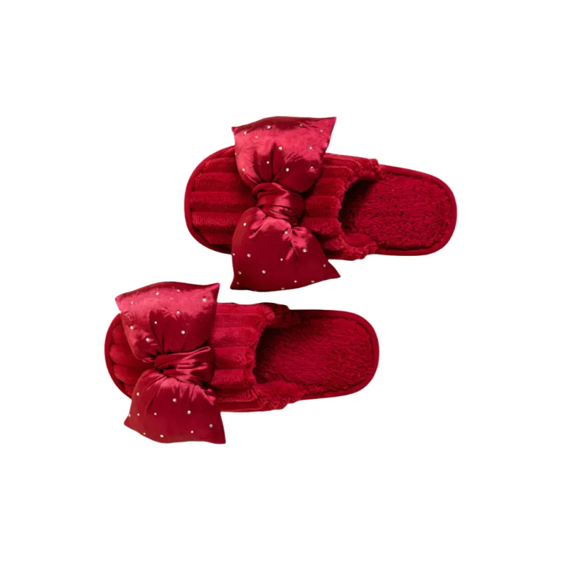 Yalu Wedding Slippers Red New Marriage Celebration Bride Wedding Groom Couple's Fall And Winter-0