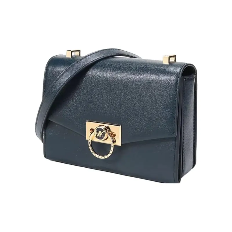MICHAEL KORS Cow Leather Crossbody Bag Small Size Women's Navy-1