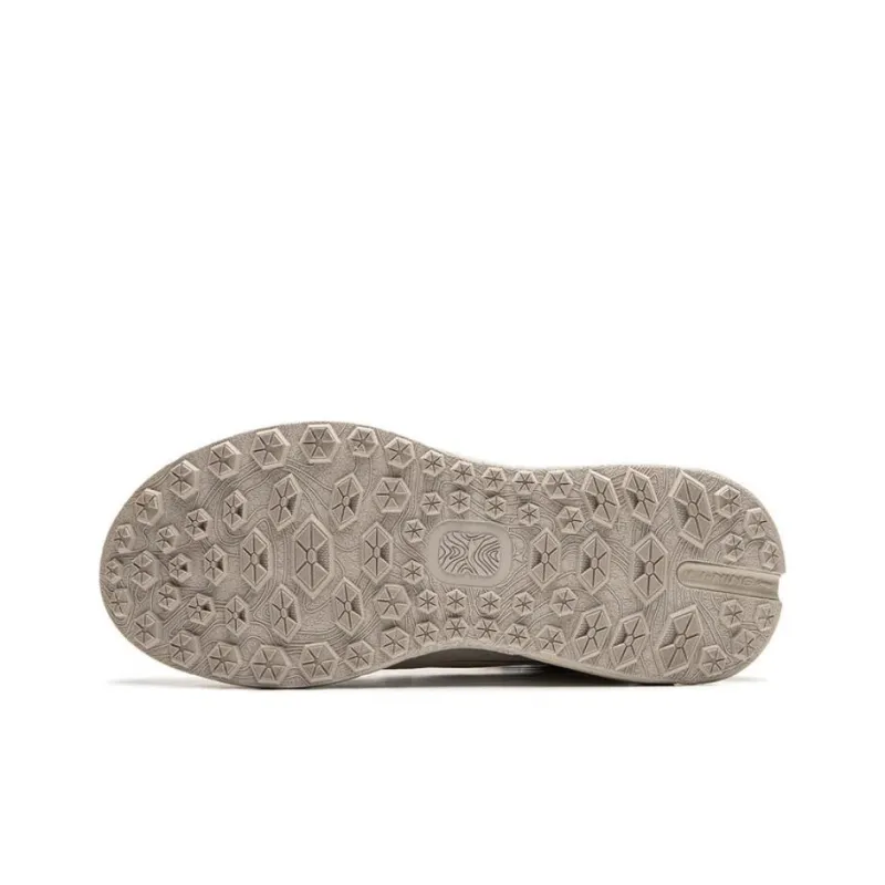 LiNing Star Journey 2 Anti Slip Wear Resistant Mid Top Casual Shoes Unisex Mica Gray-4