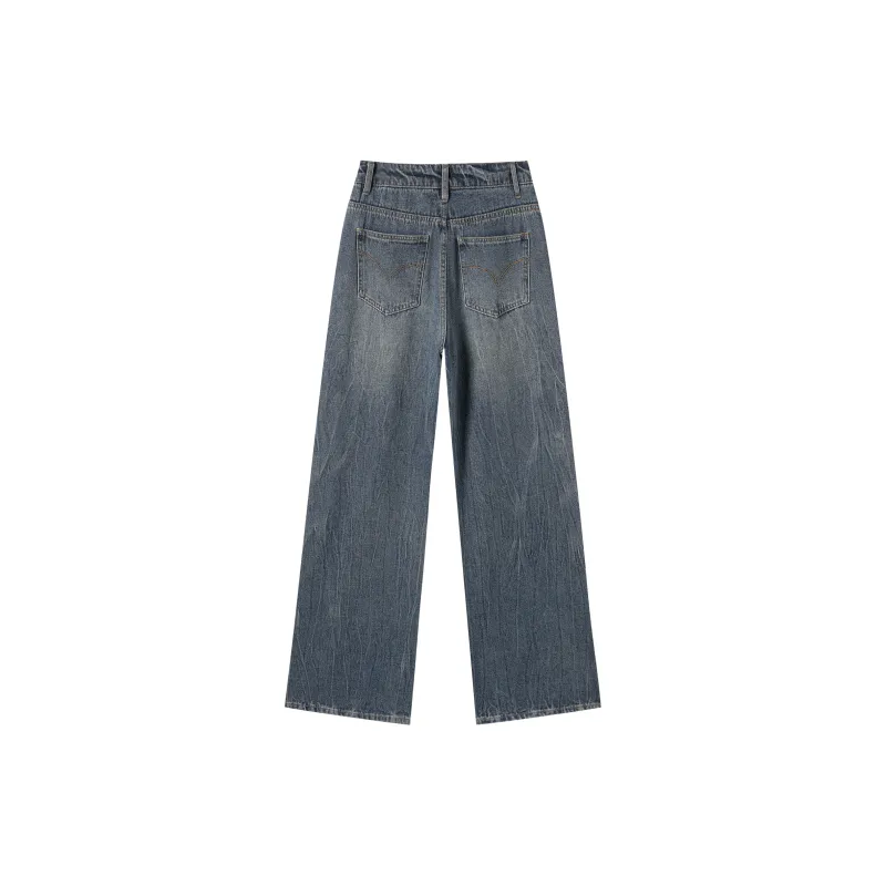DIALOGUE Jeans Women's Vintage Cracked Frost-1