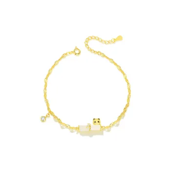 Crafts Women's Hetian Jade Bracelets Pale Greenish White Jade Unisex