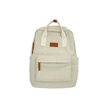 BSELEON Corduroy Backpack Unisex Multicolor