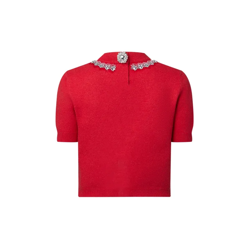 LOUIS VUITTON Jewel Button Knit Top-1
