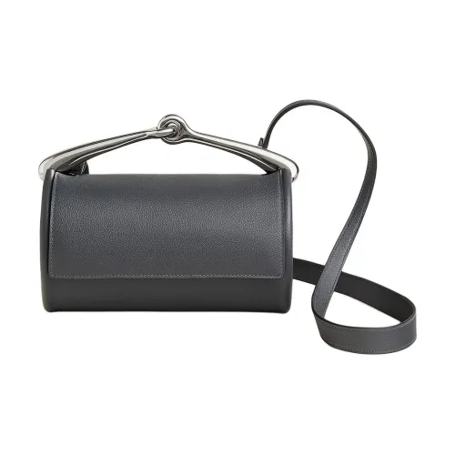 HERMES Maximors Evercolor Calfskin Shoulder Bag, Crossbody Bag, Handbag Regular Women's 85 Ardoise Marine Gray