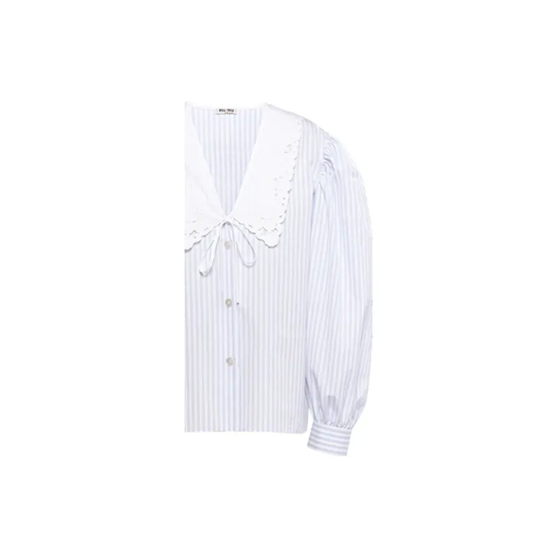 MIU MIU Shirts Women's Light Blue-5