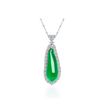 Diamond International Chalcedony Necklaces Unisex