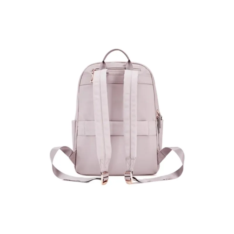 Hush Puppies Fabric Backpack Medium Size Women's Light Purple/Light Green/Black-2