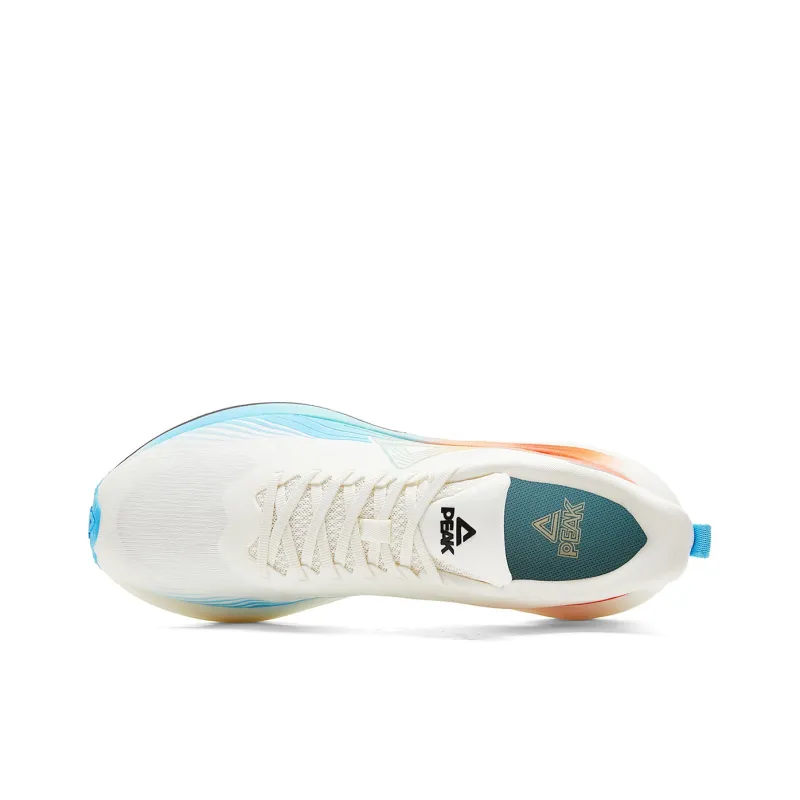 PEAK Low Top Sprint Running Shoes Unisex White Blue-2