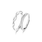Mobius Loop Couple Rings[Style 1]