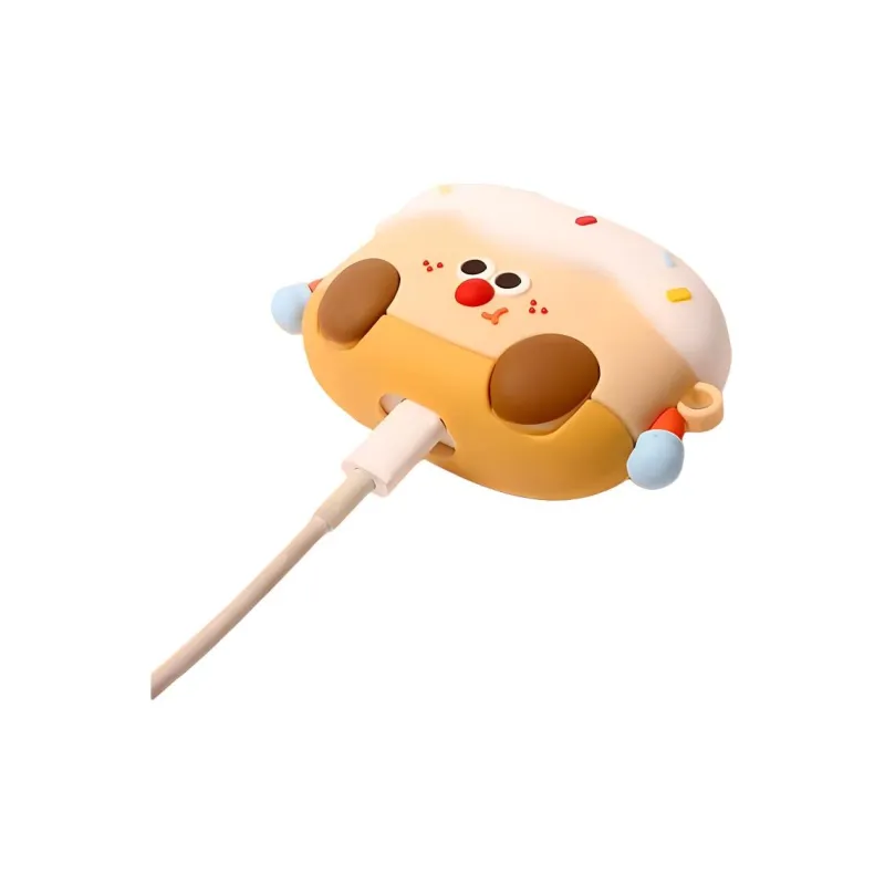 Sopi Compatibility With Apple AirPods 4/AirPods Pro 2/AirPods 3 Silicone 3D Effect Birthday Cake Figure Headphone Cases-2