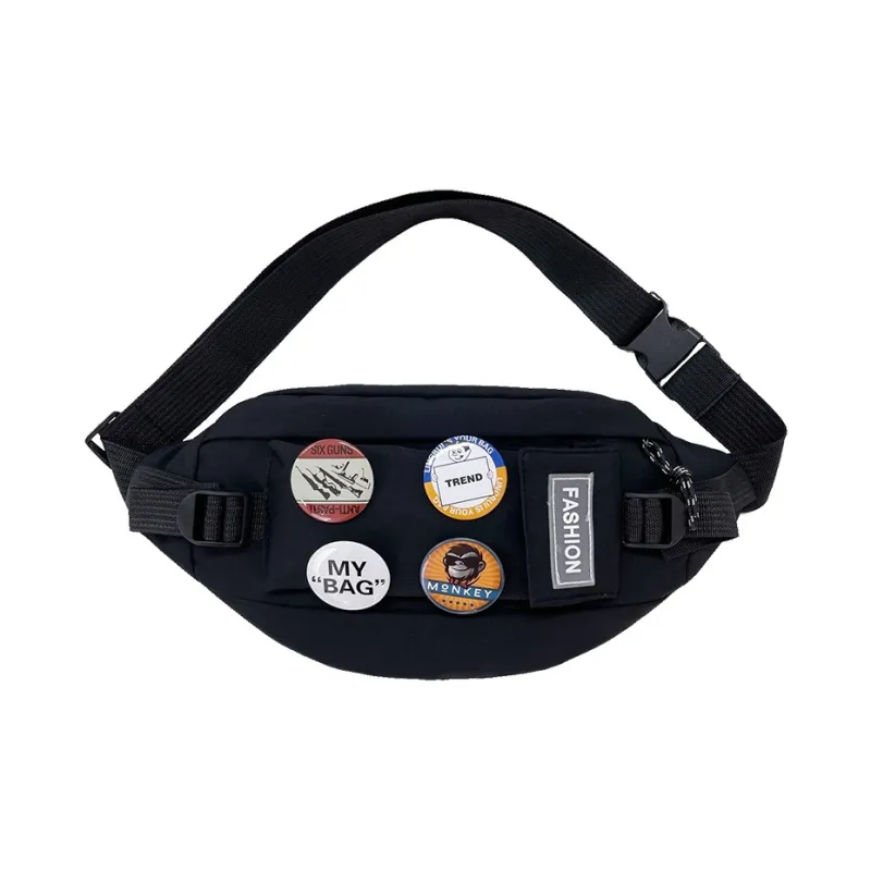 Worm's Home Nylon Fabric Sling Bag Regular Unisex Multicolor-6