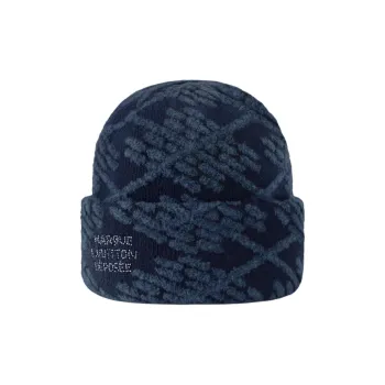 LOUIS VUITTON Sheep Wool Beanies Men's Blue