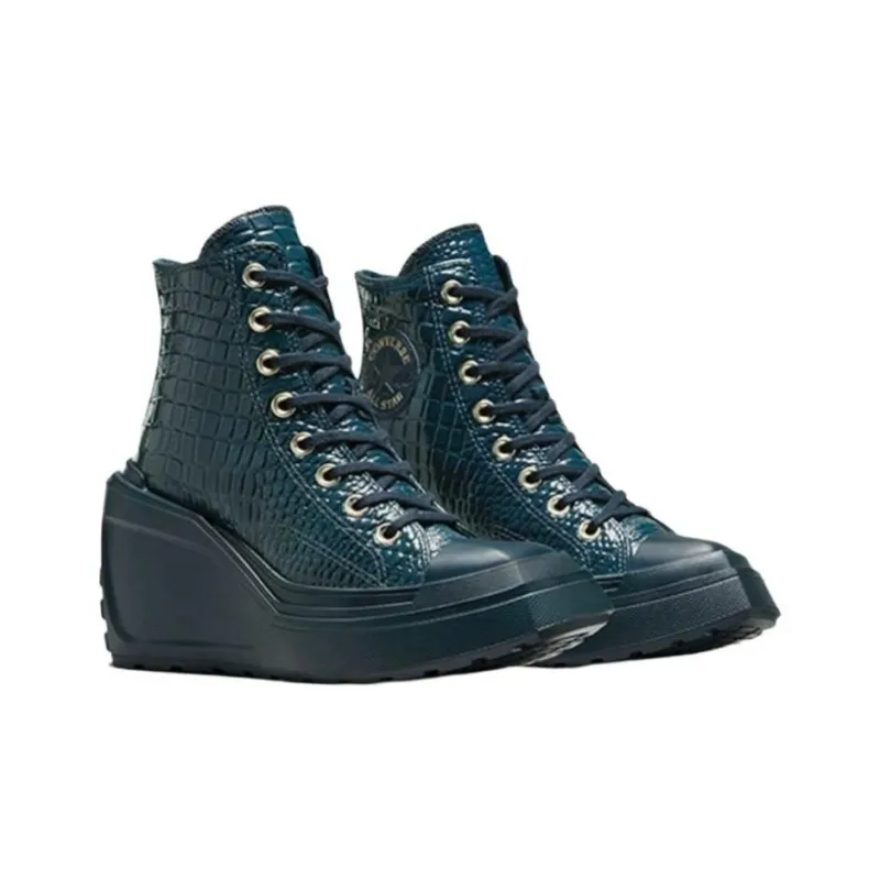 Chuck 70 De Luxe Women's Converse Wedge Platform High 'Into The Void Croc' Women's-2