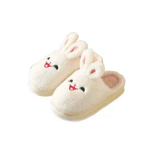 MAIMENG&XIAOTIANTUAN High Heel Home Indoor Cute Rabbit Winter Fleece-Lined Soft Sole Slippers