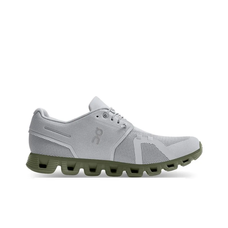 On Running Cloud 5 Glacier Grey Reseda Green-1