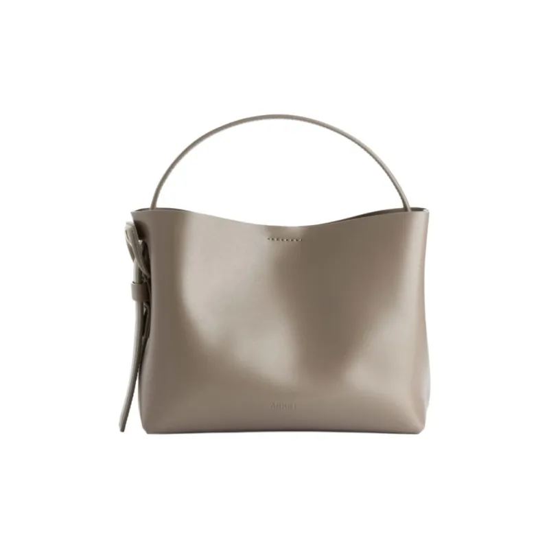 ARKET Cow Leather Shoulder Bag Crossbody Bag Handbag Medium Size Women's Beige-0