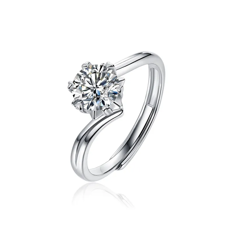 JINLIUFUJIXIANG S925 Silver Rings Women's-0
