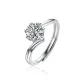 One Carat Twisted Snowflake Ring