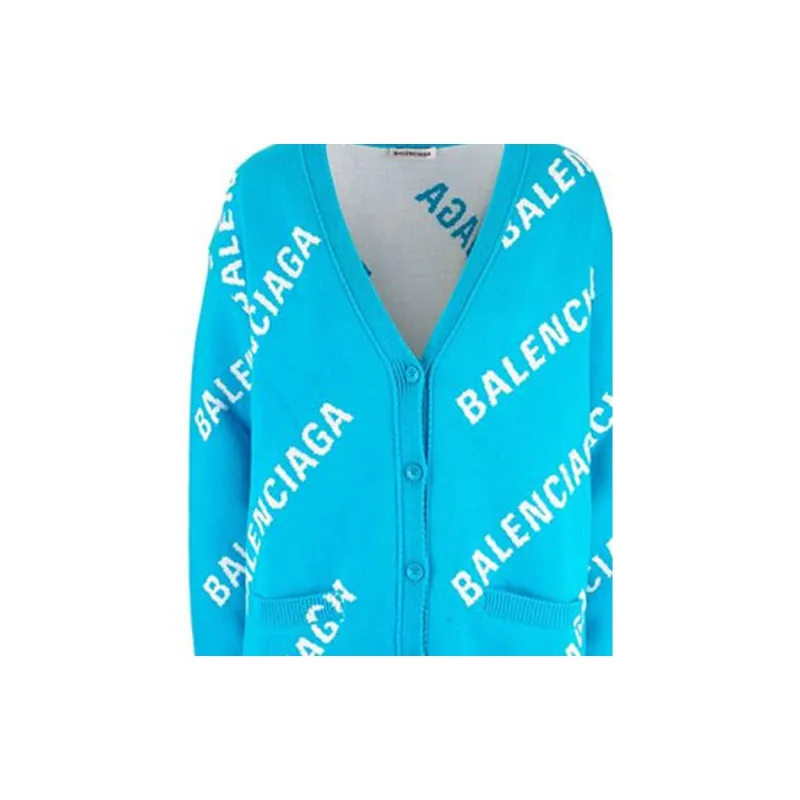 Balenciaga Knitwear Women's Sky Blue-7
