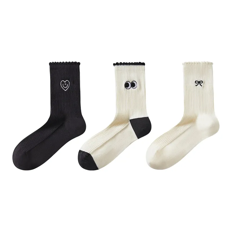 Caramella Mid Calf Socks Women's 3 Pack-4