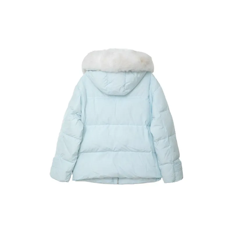 PAZZO Ox Horn Button Puffer Jacket Coat Women's-3