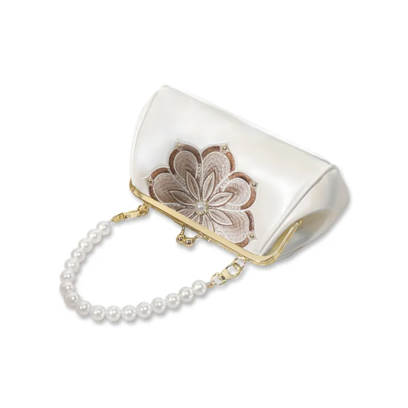 CLEVER& KETCH PU Handbag Regular Women's Pearl White-3