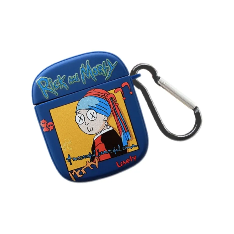 Koman Apple Compatible With AirPods 1/2/3/Pro 1/2 Generations TPU Rick And Morty Headphone Cases-1