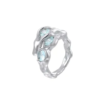 MISS XIA JWY Copper Silver Plated Rings Unisex