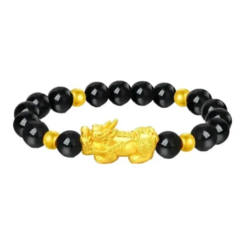 ZHOUBAIFU Gold Bracelet Unisex