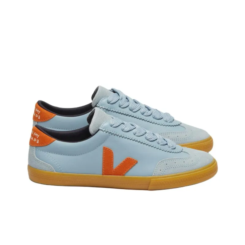 Make My Lemonade x VEJA Low Top Skateboard Shoes Women's Blue-3
