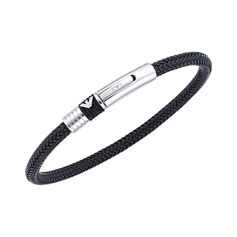 EMPORIO ARMANI Nylon Bracelets Men's Black-2