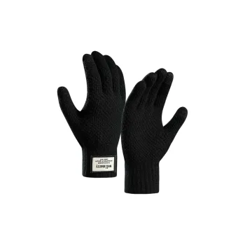 DENSSYNE Acrylic Spandex Knit Gloves Men's