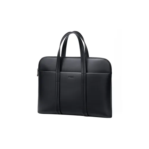 POLO Synthetic Leather Briefcase Tubas Men's Black