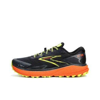 Brooks Divide Cushioned Slip Resistant Low Top Running Shoes Men's Black