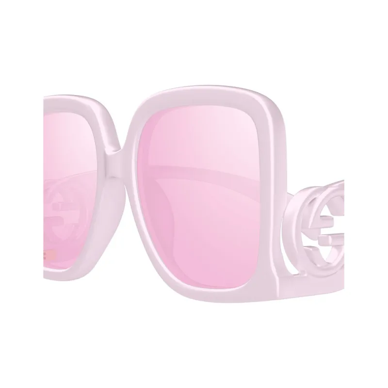 GUCCI Acetate Square Sunglasses Women's Pink-2