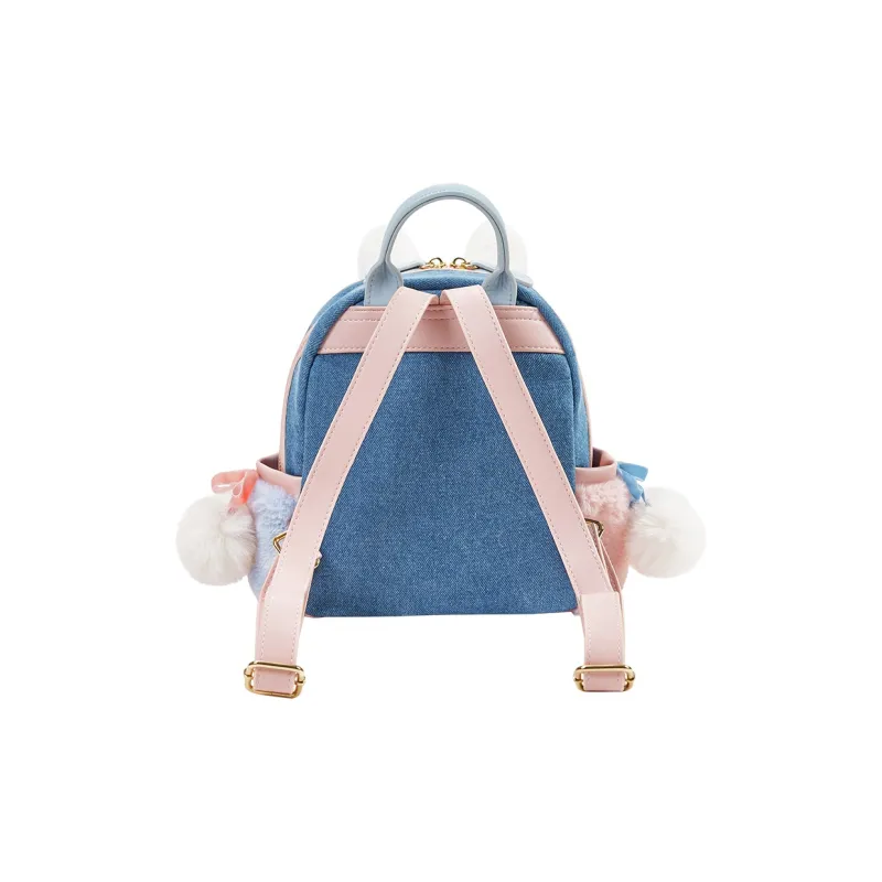 Miffy Fabric Backpack Women's White Pink/Blue Denim-11