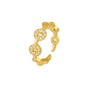 BTE White Gold Plated Rings Women's
